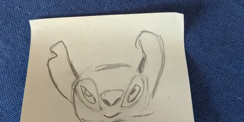 Quick drawing of stitch 😍