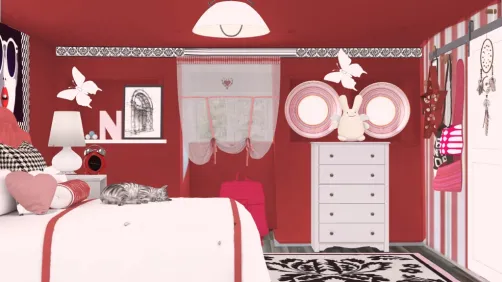 Girly room! Bright and colorful!