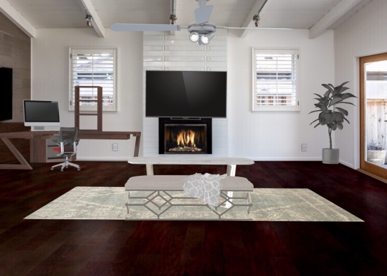 office/Living room Design Rendering