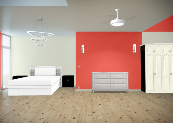 White and red Design Rendering