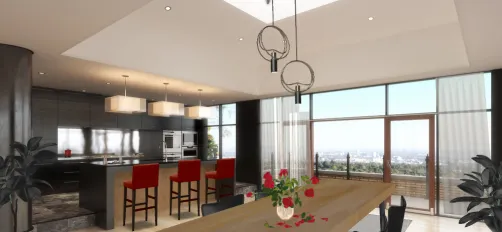 Cozinha moderna de cobertura