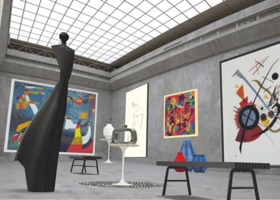 abstract museum Design Rendering