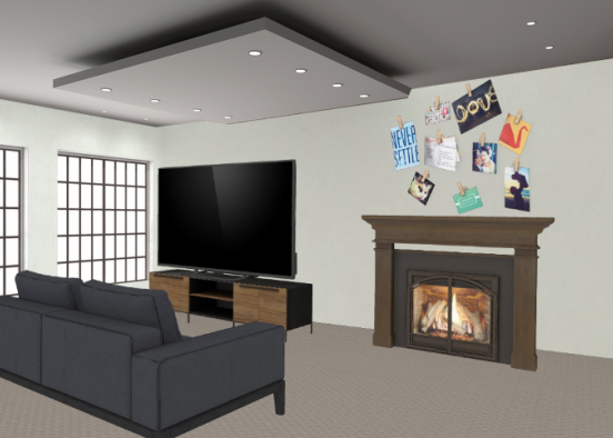 My childhood living room Design Rendering