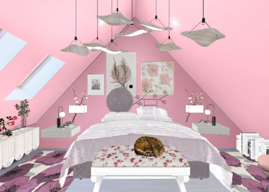 Pink blossom spring room 🌺🌺🌺🌺 Design Rendering