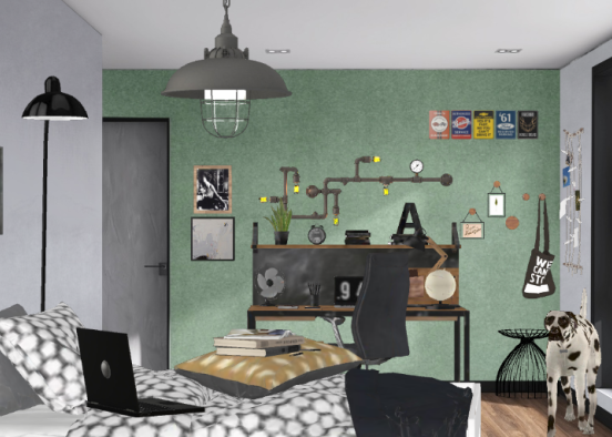 Industrial kids room 🙃 Design Rendering