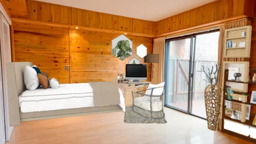 Cozy aesthetic study room