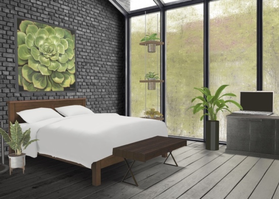 eco spa bedroom  Design Rendering