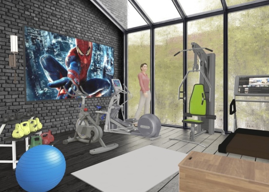 The perfect home gym Design Rendering