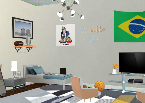 😚😘this is my best room and I hope you like it😀because I made it just for you guys and also thx for the 10 likes on my bedroom you guys are the best!!😙😘😍😄 Design Rendering
