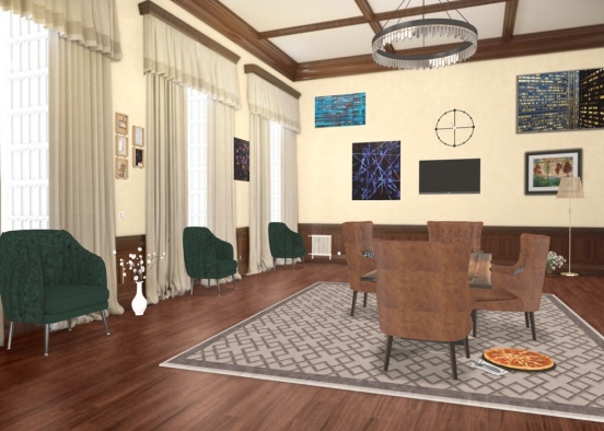 Old style dining room! Design Rendering