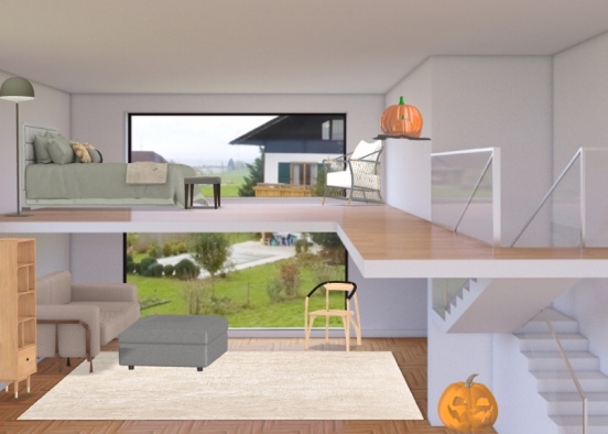 Living room & bedroom! Design Rendering