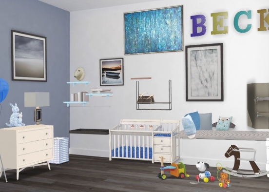 Baby Beckets nursery  Design Rendering
