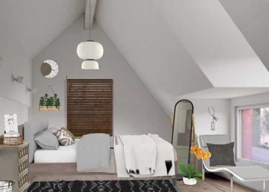 Bedroom danish Design Rendering