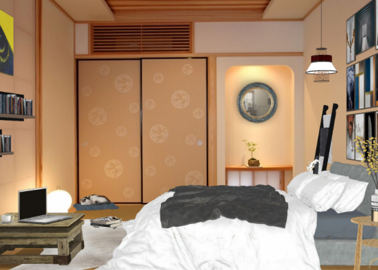 Japanese dormitory Design Rendering