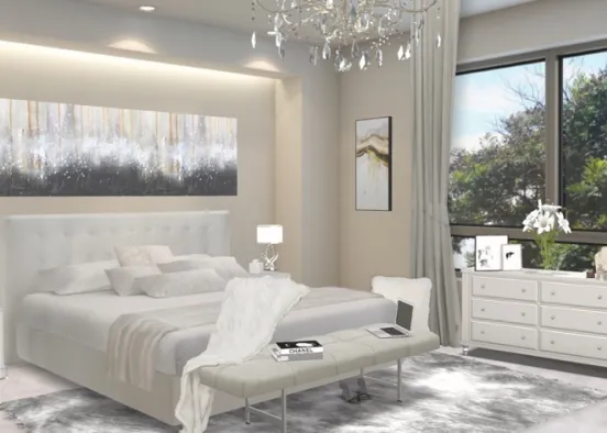 boujie fancy bedroom Design Rendering