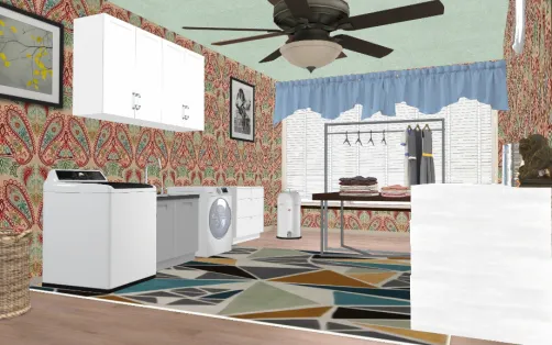 Vintage laundry room