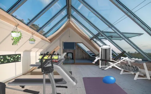 Gym and green house
