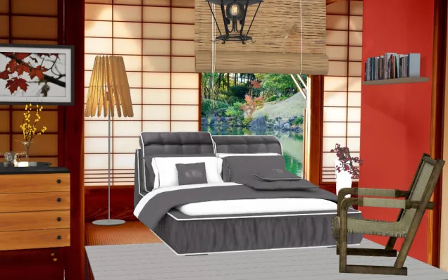 Modern Chinese bedroom 