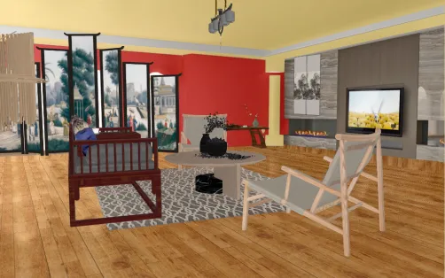 Asian living room