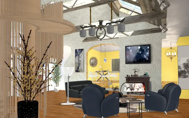 Modern Asian Living room