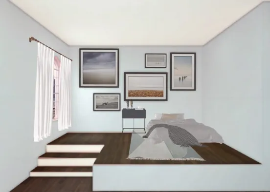 cute and beachy bedroom ❤️❤️🌊🌊🐚 Design Rendering