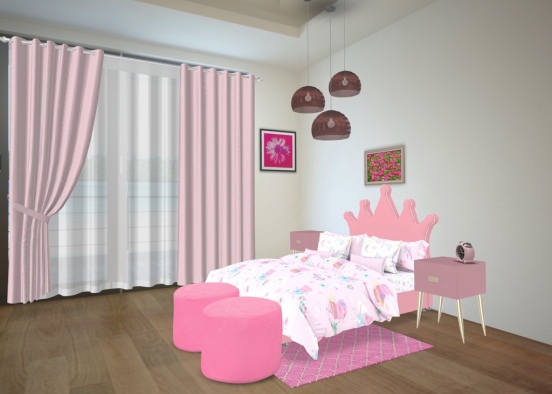 Peppa Pig Princess room  Design Rendering