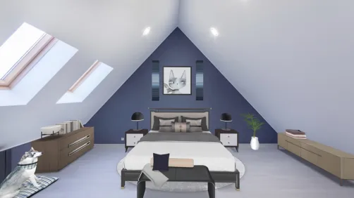 Sky Blue Roof Bedroom