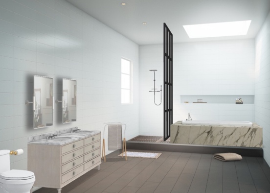 Lux bathroom  Design Rendering
