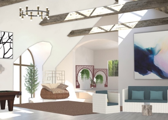 relaxation room Design Rendering