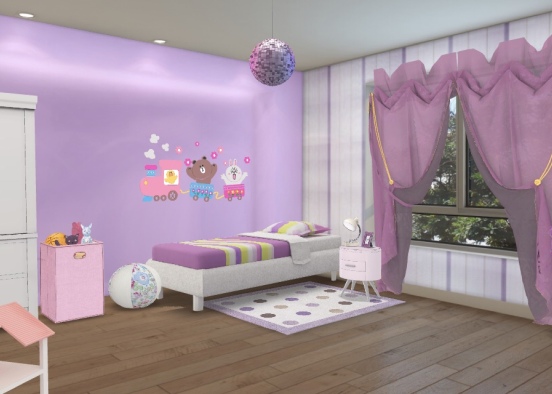 детская комната  Design Rendering