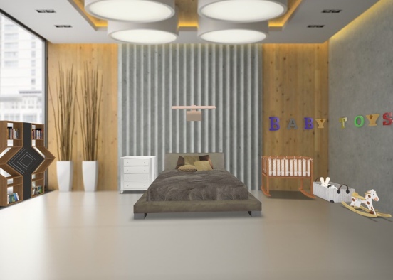 family bedroom Design Rendering