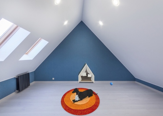 simple dog room Design Rendering