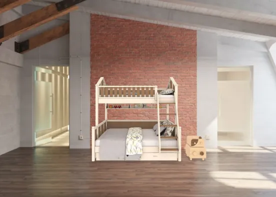 kids bedroom Design Rendering