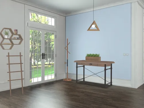 Natural Wood Entry 