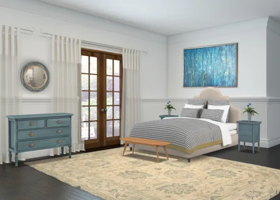 Guest bedroom  Design Rendering