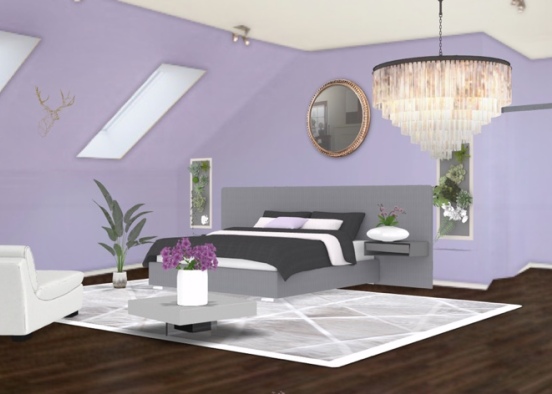 plant bedroom Design Rendering