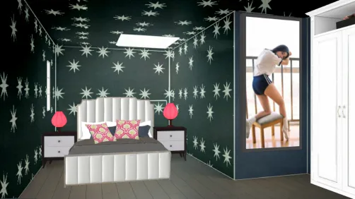 Glow in dark stars bedroom walls 
