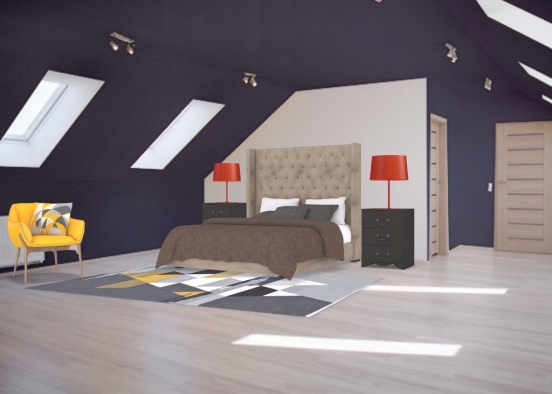 cozy bedroom  Design Rendering