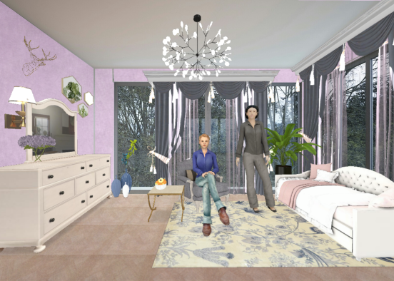 Спальня для принцески  Design Rendering
