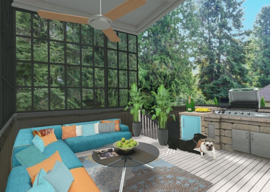 the chilled out porch Design Rendering
