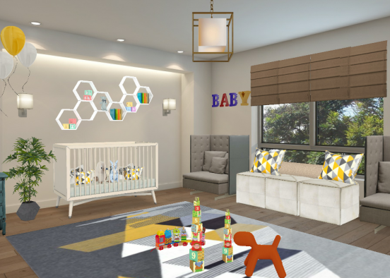 Baby room Design Rendering