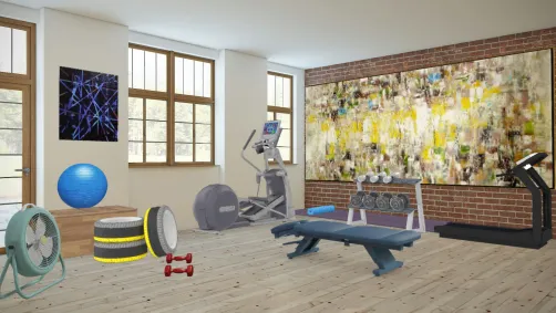Modern home gym 