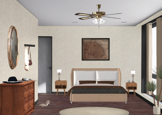 Hotel room Design Rendering