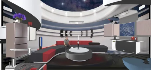 The Spaceship - Kitchen and Tea -room 