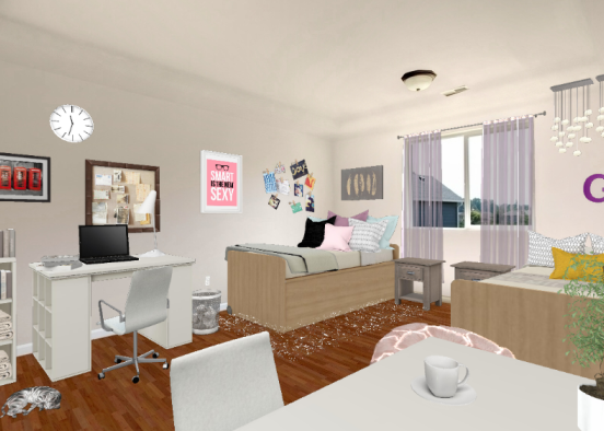 Dorm Room Design Design Rendering