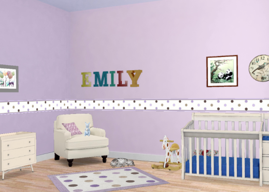Baby Room Design Design Rendering
