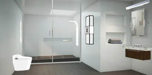 A cool low budget bathroom