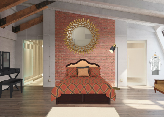 Lovely bedroom  Design Rendering