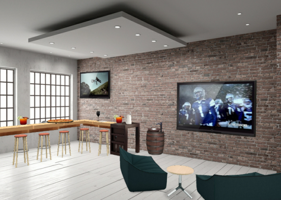 Sports at the bar Design Rendering