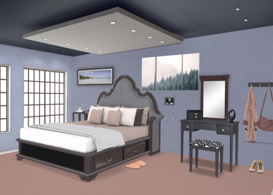Second bedroom design  Design Rendering
